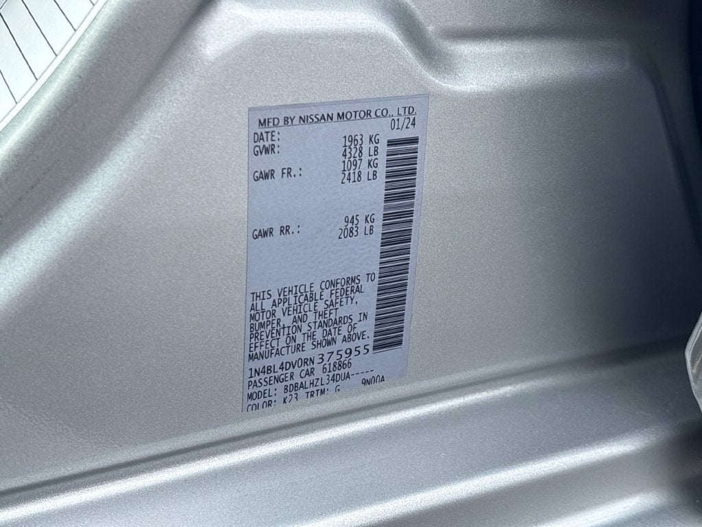 2024 Nissan Altima 2.5 SV