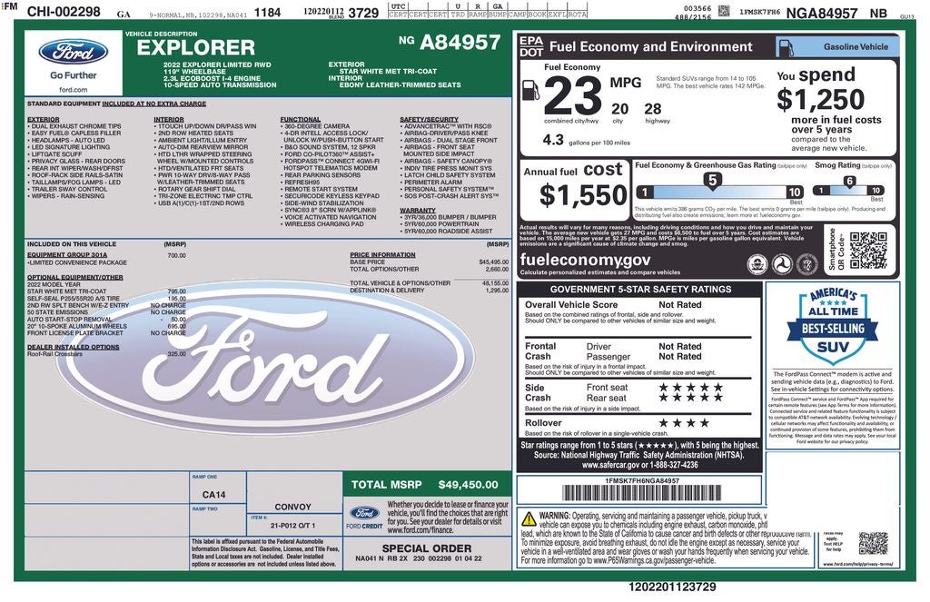 2022 Ford Explorer Limited