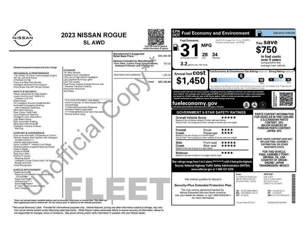 2023 Nissan Rogue SL Intelligent AWD