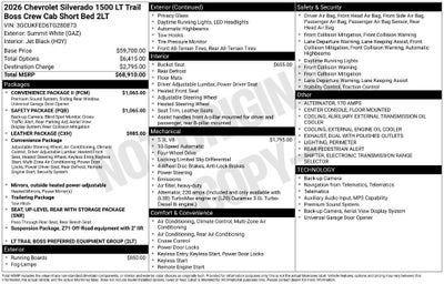 2026 Chevrolet Silverado 1500 LT Trail Boss