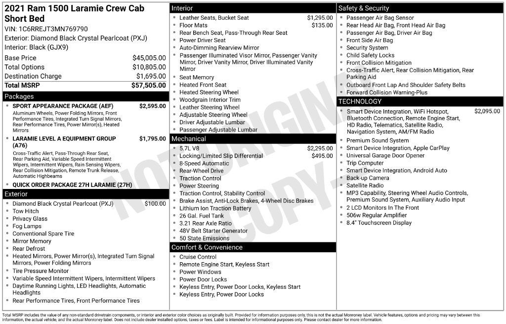 2021 RAM 1500 Base