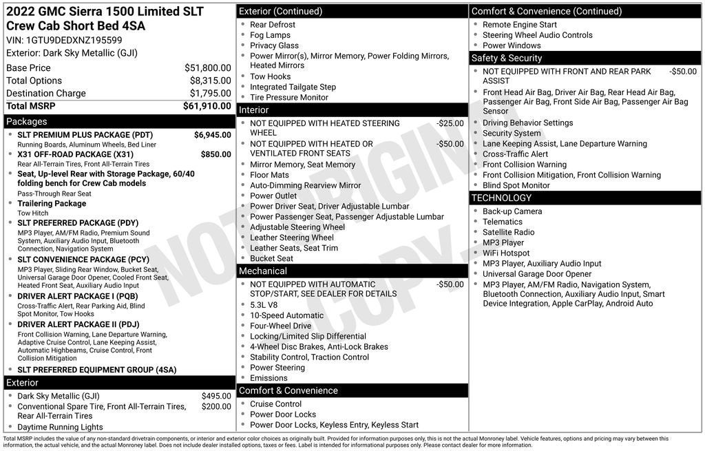 2022 GMC Sierra 1500 Limited Base