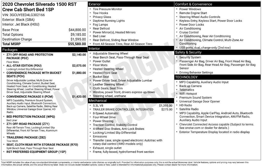 2020 Chevrolet Silverado 1500 Base
