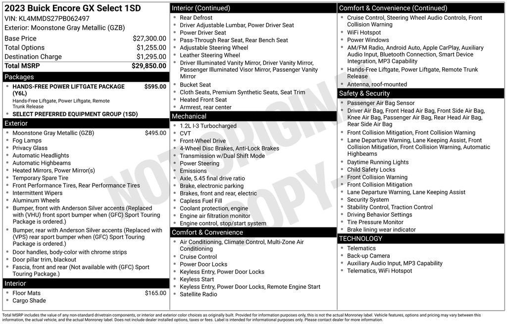 2023 Buick Encore GX Select