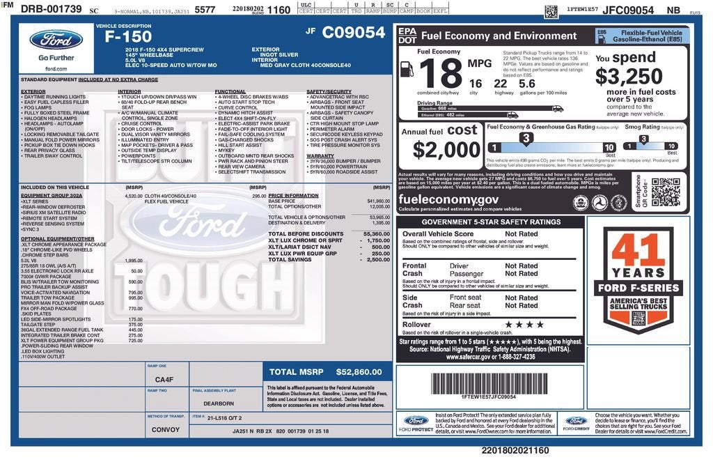 2018 Ford F-150 Base