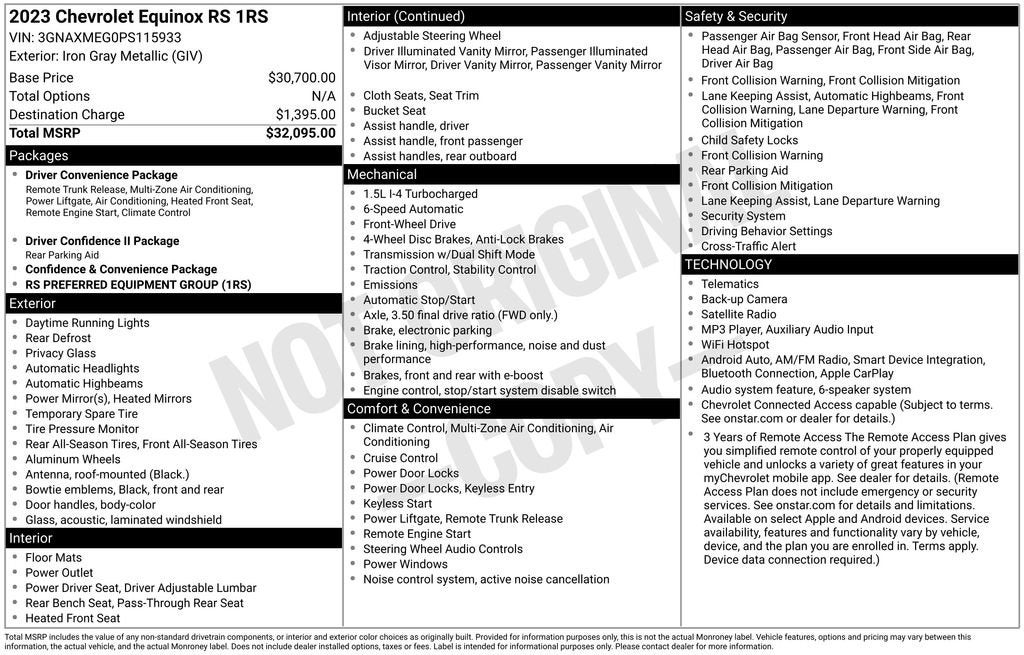 2023 Chevrolet Equinox Base
