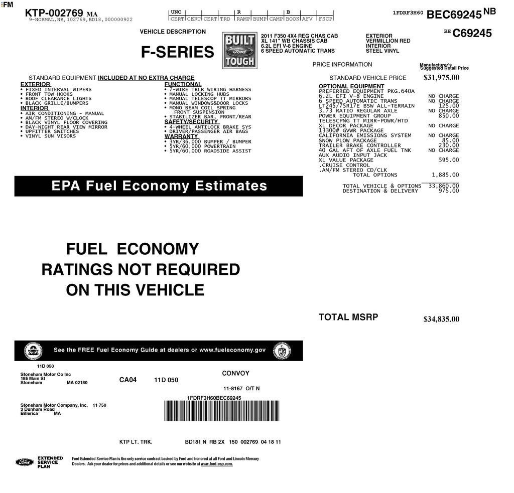 2011 Ford Super Duty F-350 DRW XL